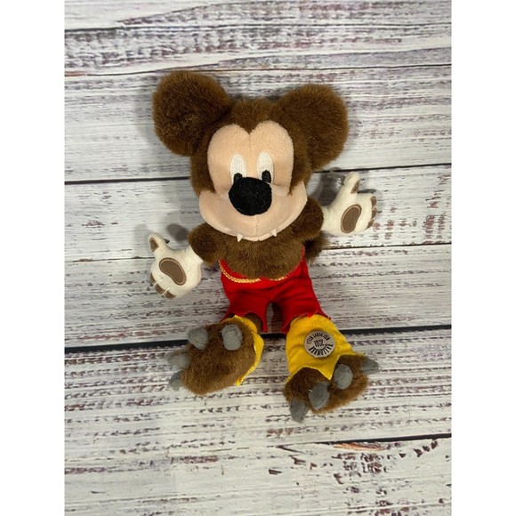 Vintage Mickey Mouse Werewolf Halloween 2001 Walt Disney World Plush - Picture 1 of 7